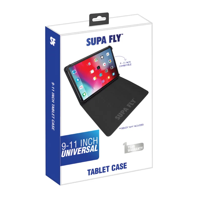 Supa-Fly Universal Tablet Case 9"-10.5" Black