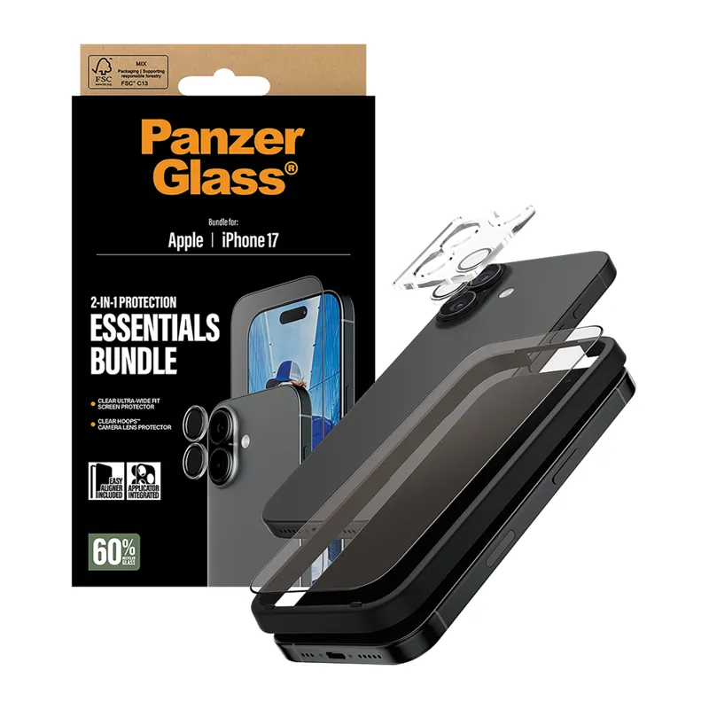 PanzerGlass iPhone 17 2in1 (UWF + Hoops)