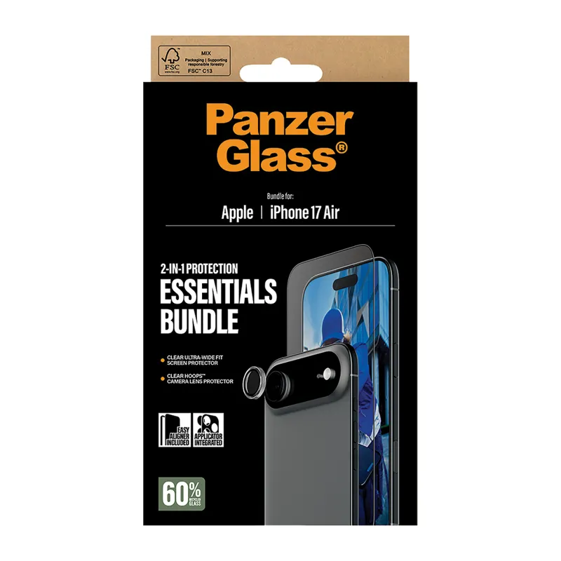 PanzerGlass iPhone 17 Air 2in1 (UWF + Hoops)